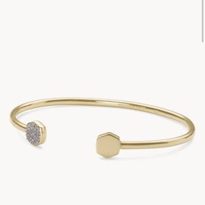 Kendra Scott Davis Cuff in 18k Gold Vermeil and Pave Diamonds